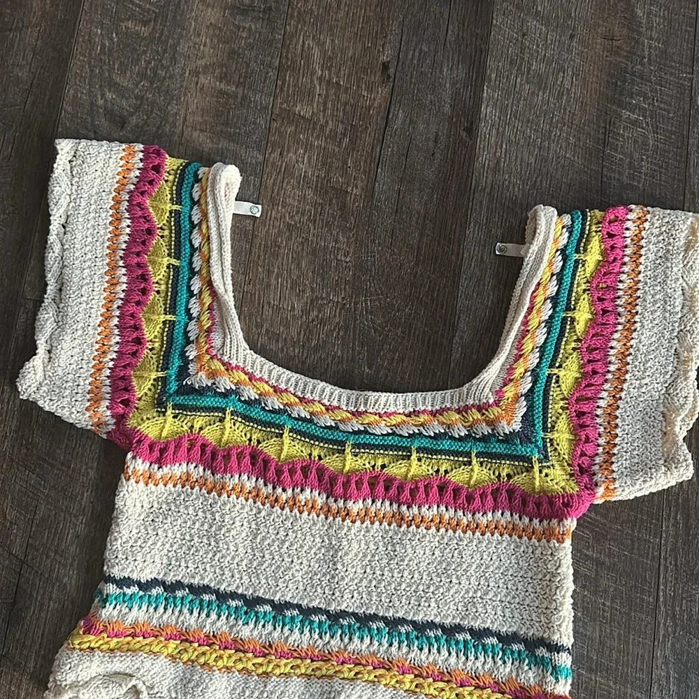 Zara Multicolor Crochet Top - Picture 8 of 8